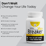 Vice Breaker: Quit Smoking for The Last Time. Stop Smoking Within 30 Days. Clean Your Lungs, Eliminate Cravings, Regain Your Health & Detox. 100% Natural & Herbal Without ANY Nicotine or Side Effects.