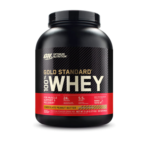 Optimum Nutrition Gold Standard 100% Whey Protein Powder, Chocolate Hazelnut, 2 Pound (Packaging May Vary)