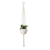 1pc Large-sized  Plant Hanger Basket  Handmade Rope Pots Holder Fine Hemp Rope Net Flower Pot Plant Lanyard