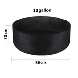 10/40/50/100 Gallons Fabric Garden Raised Bed Round Planting Container Grow Bags Fabric Planter Pot For Plants Nursery Pot