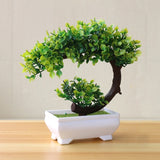 Artificial Plants Potted Bonsai Garden Decoration Outdoor Fake Plant Teen Room Decor Party Table Ornament For Garden Home Decor