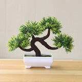 Artificial Plants Potted Bonsai Garden Decoration Outdoor Fake Plant Teen Room Decor Party Table Ornament For Garden Home Decor