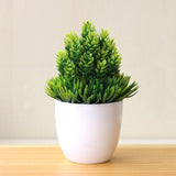 Artificial Plants Potted Bonsai Garden Decoration Outdoor Fake Plant Teen Room Decor Party Table Ornament For Garden Home Decor