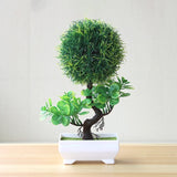 Artificial Plants Potted Bonsai Garden Decoration Outdoor Fake Plant Teen Room Decor Party Table Ornament For Garden Home Decor