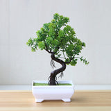 Artificial Plants Potted Bonsai Garden Decoration Outdoor Fake Plant Teen Room Decor Party Table Ornament For Garden Home Decor