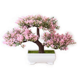 Artificial Plants Potted Bonsai Garden Decoration Outdoor Fake Plant Teen Room Decor Party Table Ornament For Garden Home Decor