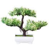 Artificial Plants Potted Bonsai Garden Decoration Outdoor Fake Plant Teen Room Decor Party Table Ornament For Garden Home Decor