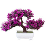 Artificial Plants Potted Bonsai Garden Decoration Outdoor Fake Plant Teen Room Decor Party Table Ornament For Garden Home Decor