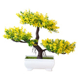 Artificial Plants Potted Bonsai Garden Decoration Outdoor Fake Plant Teen Room Decor Party Table Ornament For Garden Home Decor