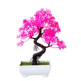 Artificial Plants Potted Bonsai Garden Decoration Outdoor Fake Plant Teen Room Decor Party Table Ornament For Garden Home Decor