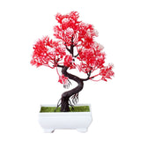 Artificial Plants Potted Bonsai Garden Decoration Outdoor Fake Plant Teen Room Decor Party Table Ornament For Garden Home Decor