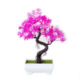 Artificial Plants Potted Bonsai Garden Decoration Outdoor Fake Plant Teen Room Decor Party Table Ornament For Garden Home Decor