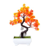 Artificial Plants Potted Bonsai Garden Decoration Outdoor Fake Plant Teen Room Decor Party Table Ornament For Garden Home Decor