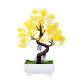 Artificial Plants Potted Bonsai Garden Decoration Outdoor Fake Plant Teen Room Decor Party Table Ornament For Garden Home Decor