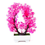 Artificial Plants Potted Bonsai Garden Decoration Outdoor Fake Plant Teen Room Decor Party Table Ornament For Garden Home Decor