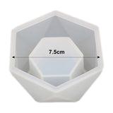 3D Plant Pot Molds Silicone Succulent Flower Pot Concrete Cement Clay Mold Candle Soap Polygonal Handmade Making Mould