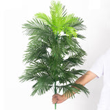 90cm Tropical Palm Tree Large Artificial Plants Fake Monstera Silk Palm Leafs Big Coconut Tree Without Pot For Home Garden Decor