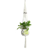 1pc Large-sized  Plant Hanger Basket  Handmade Rope Pots Holder Fine Hemp Rope Net Flower Pot Plant Lanyard