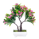 Artificial Plants Potted Bonsai Garden Decoration Outdoor Fake Plant Teen Room Decor Party Table Ornament For Garden Home Decor